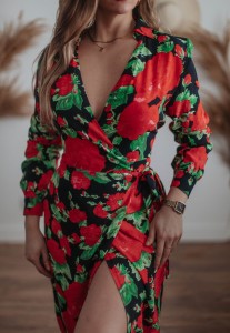 Sukienka w kwiaty Coast / 100 % WISKOZA / r. S-M