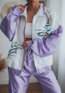 Nowy komplet ortalionowy retro 90s Vintage/ r. do XXXXL