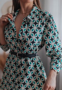 Sukienka we wzory Zara / 100 % BAWEŁNA / r. XL