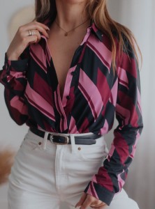 Koszula elastyczna we wzory F&F/ r. L