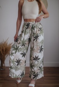 Długie spodnie w stylu boho / 100 % WISKOZA/ r. S