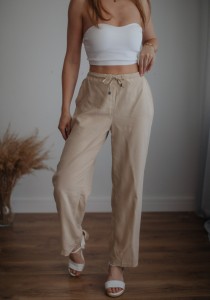 Delikatne spodnie Vintage M&S/ LYOCELL & LEN / r. S-M