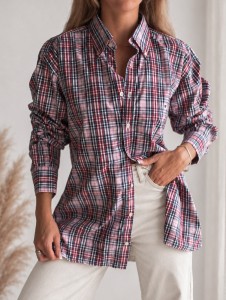 Koszula w kratkę Tommy Hilfiger/ 100 % BAWEŁNA / r. M-L