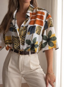 Jesienna koszula Vintage/ r. XXL